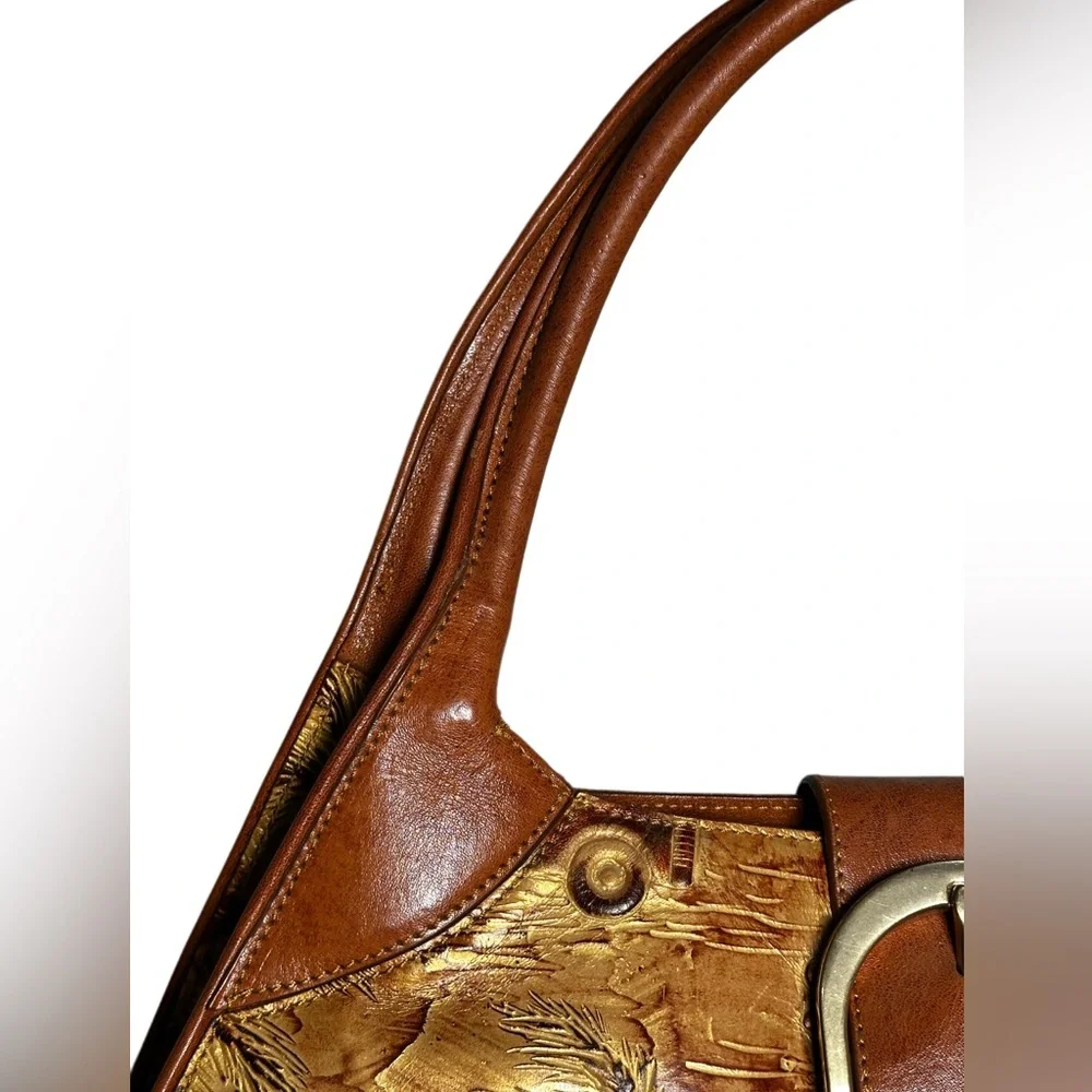 BRAHMIN FAIRHAVEN Sophie copper Copacabana surf texture leather Bag never used - Picture 8 of 16